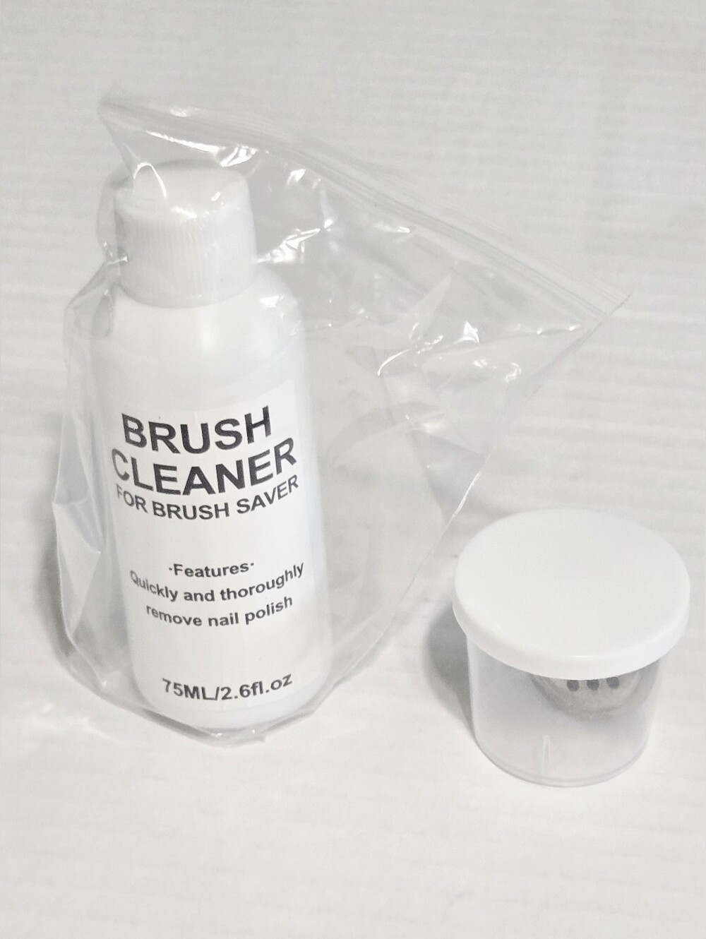 75ml Nail Brush Cleaner Kit w/ Cleaning Pot Cup Acrylic Gel Nail Art Brush Saver
